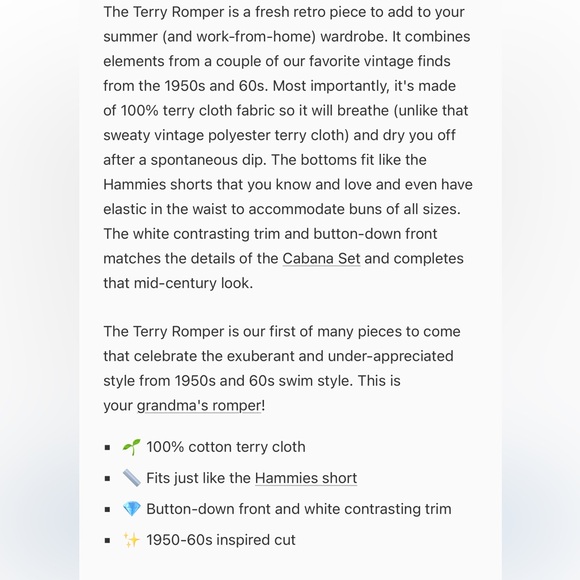 Hammies Orange Poppy Retro Sleeveless Button-Up Jumpsuit NWT - Picture 5 of 8